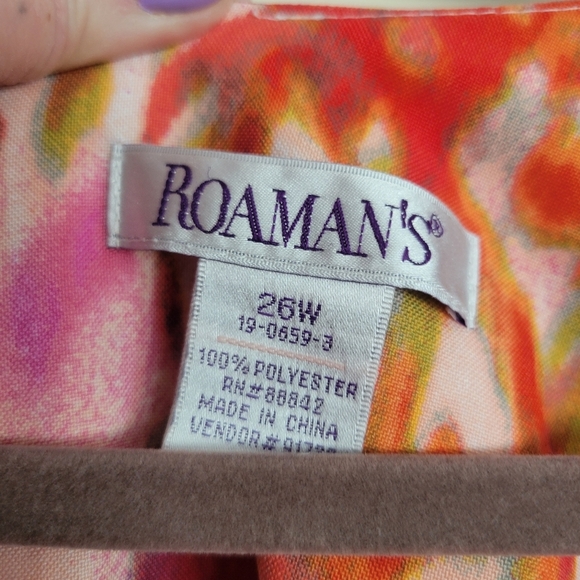 Roaman's Floral Dress - Picture 6 of 7